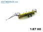 Preview: Koppelwagen T890 B01 3x Drillmaschine A202 Arbeitsstellung gelb